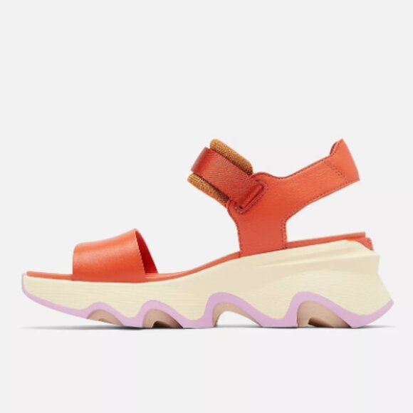 KINETIC Impact Y-Strap High Women's Wedge Sandal Color Tuscan, Aura - Picture 2 of 4